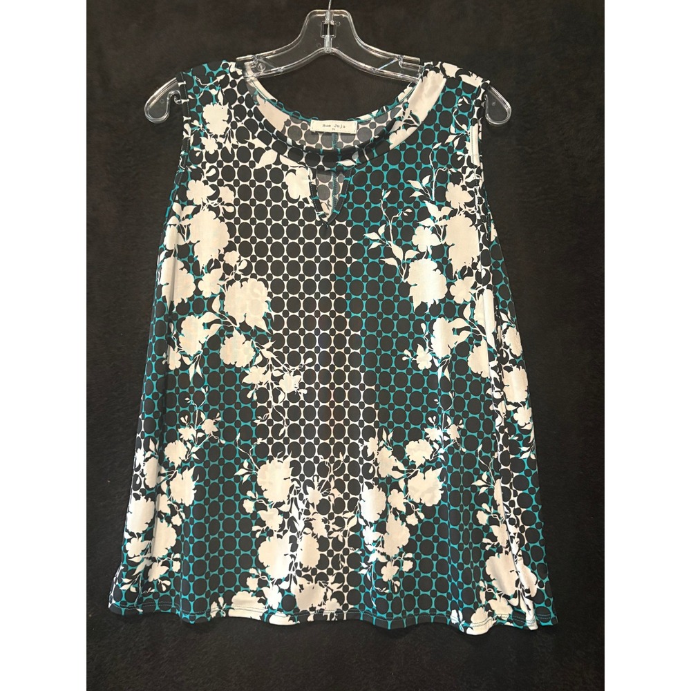 Rue Juju XL Top Floral Geometric Print Sleeveless Blouse Tank